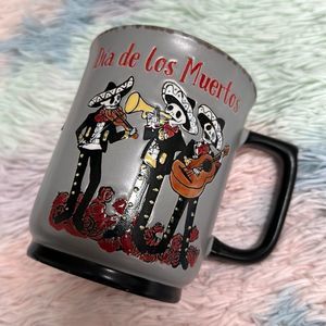 Día De Los Muertos handmade ceramic mug oversized 20oz